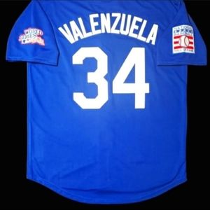 Fernando Valenzuela Jersey Los Angeles Dodgers 1981 Throwback Blue Stitched SALE